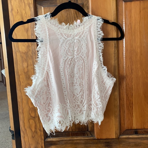 2 piece lace skirt and crop top set - Picture 2 of 4